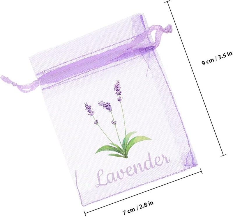 أكياس اللافندر القابلة للتنفس ذات شبكة قابلة للتنفس وأربطة سحب للأعشاب والتوابل وتخزين المنزل - Image 2